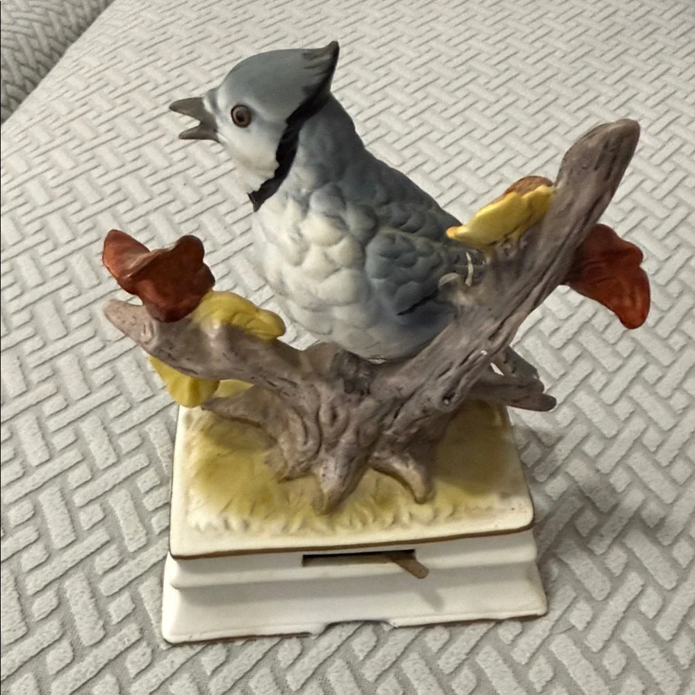 Vintage Towle Fine Porcelain Hand Painted Blue Jay Bird 6